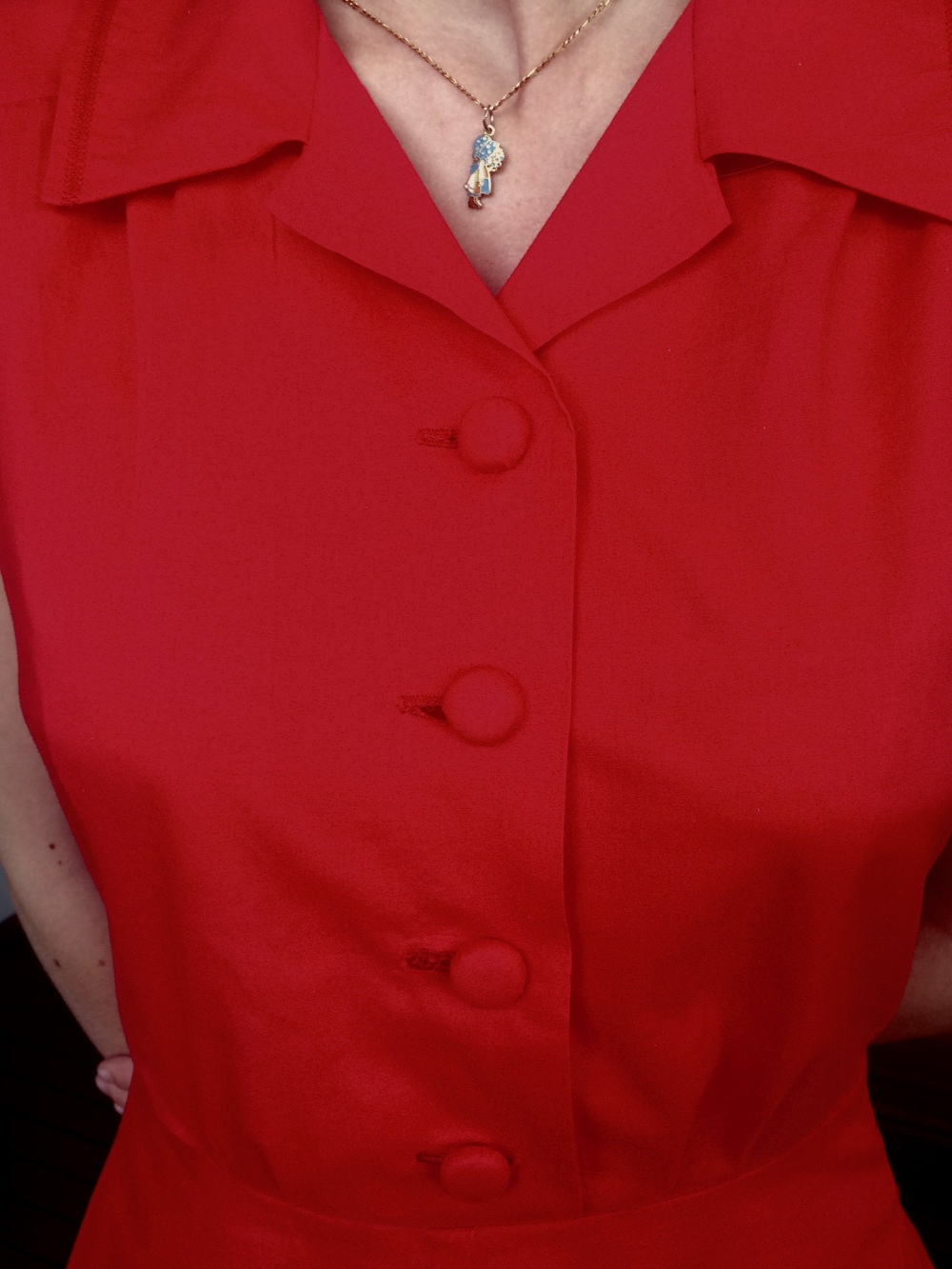 Ruby Red Shirt Dress
